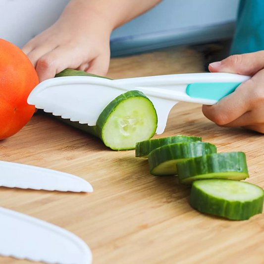 Nest & Nook Kids Kitchen Safe Knife 3 Pack
